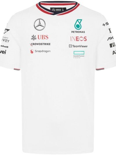 Mercedes F1 Team T-Shirt WHITE for Men – Official AMG Petronas Apparel