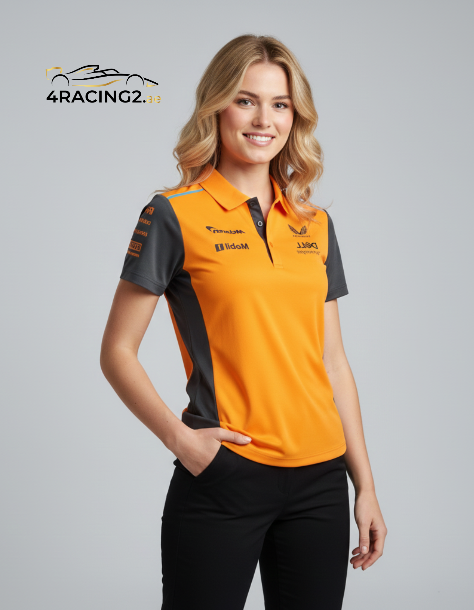 McLaren Formula 1 Team Kids Hoodie Papaya Black by Castore