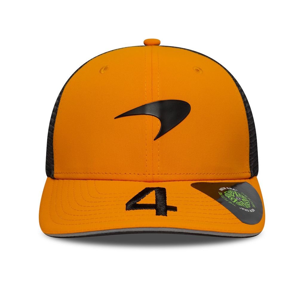 close-up mclaren lando norris ln4 embroidery papaya 9seventy cap