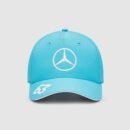side view Mercedes-AMG Petronas F1 Team George Russell cap showing team logo and adjustable strap