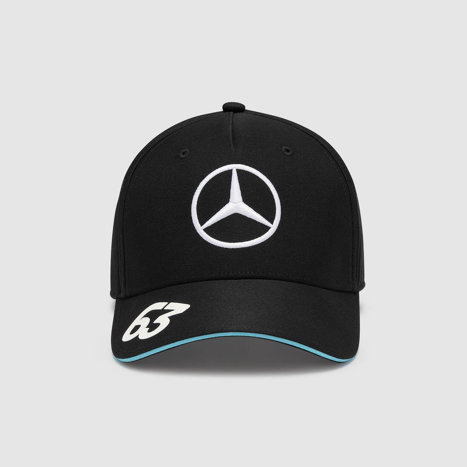 Mercedes-AMG Petronas F1 George Russell driver cap front view black