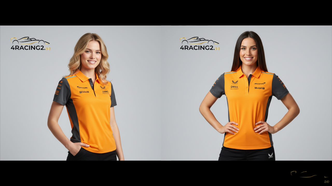 McLaren Black Polo Shirt Men's Motorsport Lifestyle Wear