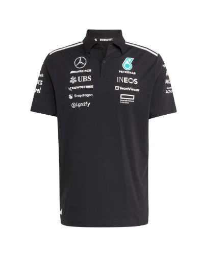 2024 Mercedes-AMG Petronas Team Polo Shirt (Black)