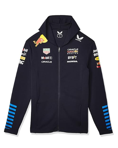 Castore Red Bull Racing F1 Men’s 2024 Team Full Zip Hooded Sweatshirt